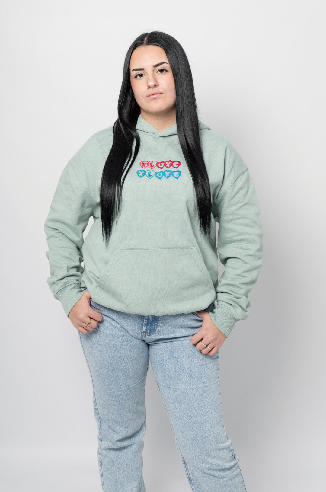 Hoodie unisex oversize Aloe